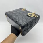 Dior Lady Dior Medium Lambskin Black GHW
