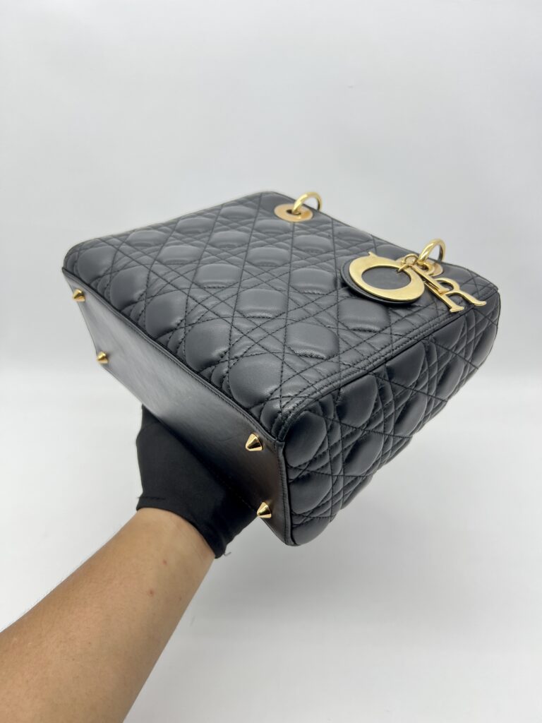 Dior Lady Dior Medium Lambskin Black GHW