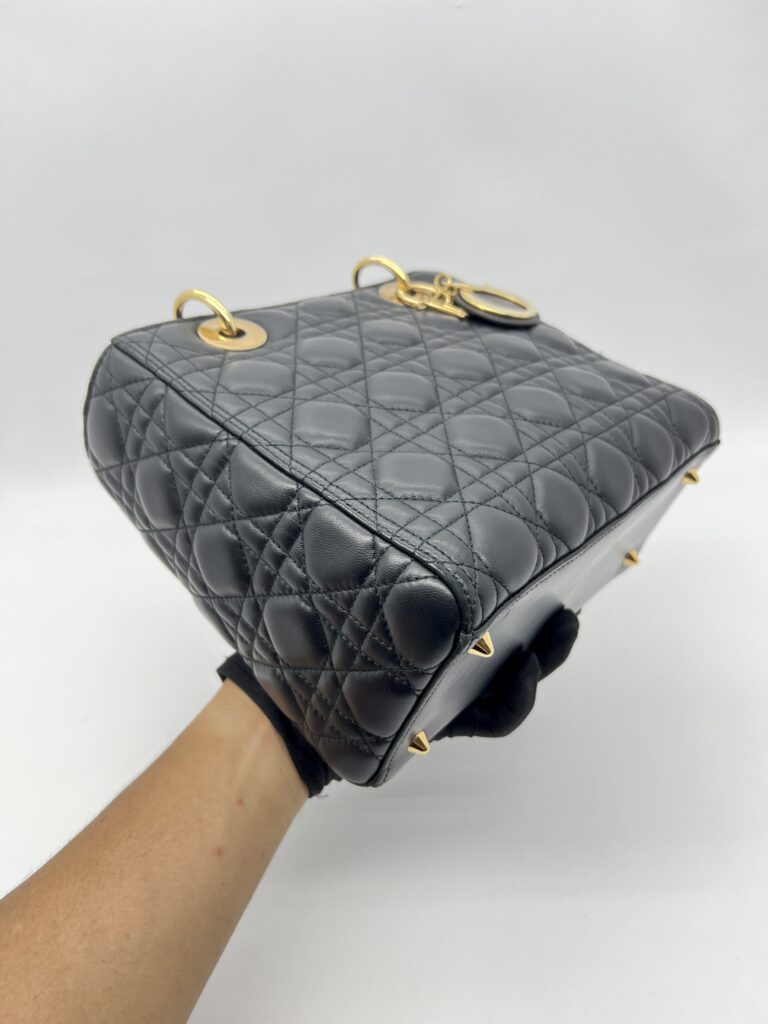 Dior Lady Dior Medium Lambskin Black GHW