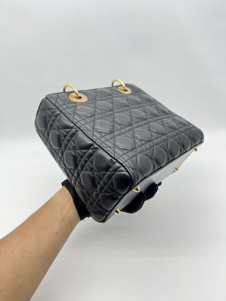 Dior Lady Dior Medium Lambskin Black GHW
