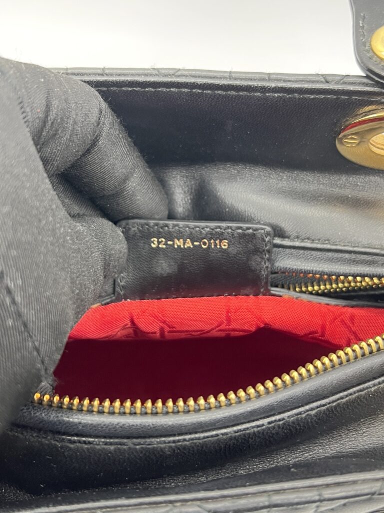 Dior Lady Dior Medium Lambskin Black GHW