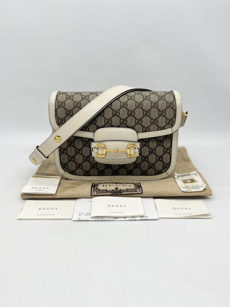 Gucci Horsebit GG Supreme White GHW