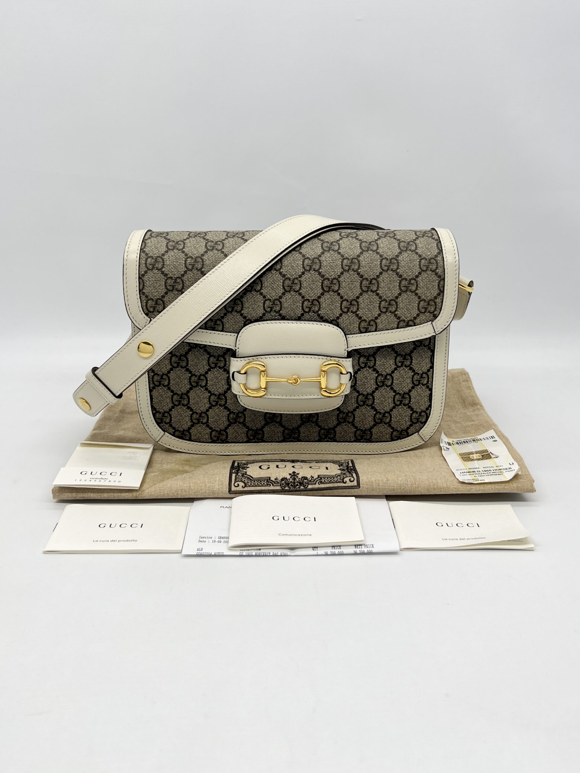 Gucci Horsebit GG Supreme White GHW