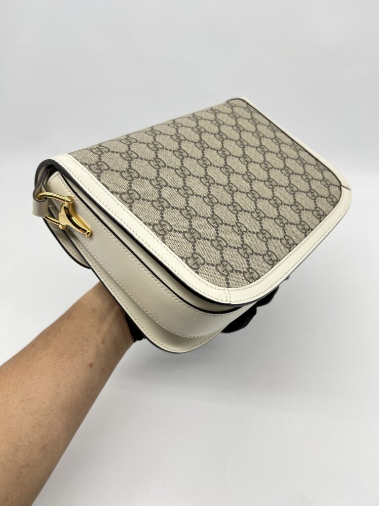 Gucci Horsebit GG Supreme White GHW