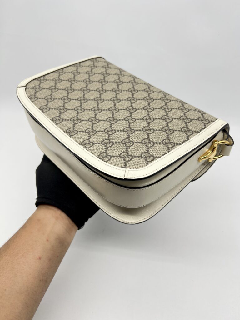 Gucci Horsebit GG Supreme White GHW