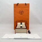 Hermes H Heure PM Epsom Noir GHW