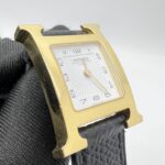 Hermes H Heure PM Epsom Noir GHW