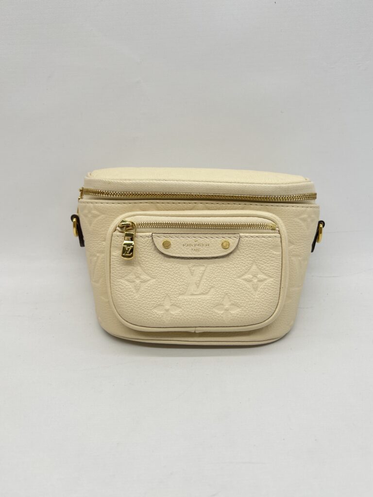 Louis Vuitton Mini Bumbag Monogram Empreinte Creme GHW