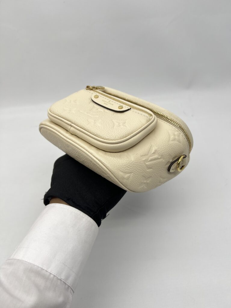 Louis Vuitton Mini Bumbag Monogram Empreinte Creme GHW