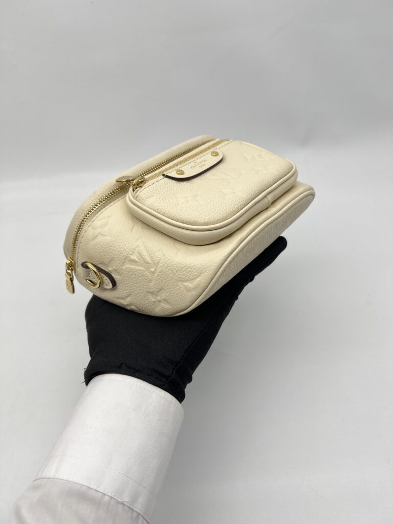 Louis Vuitton Mini Bumbag Monogram Empreinte Creme GHW