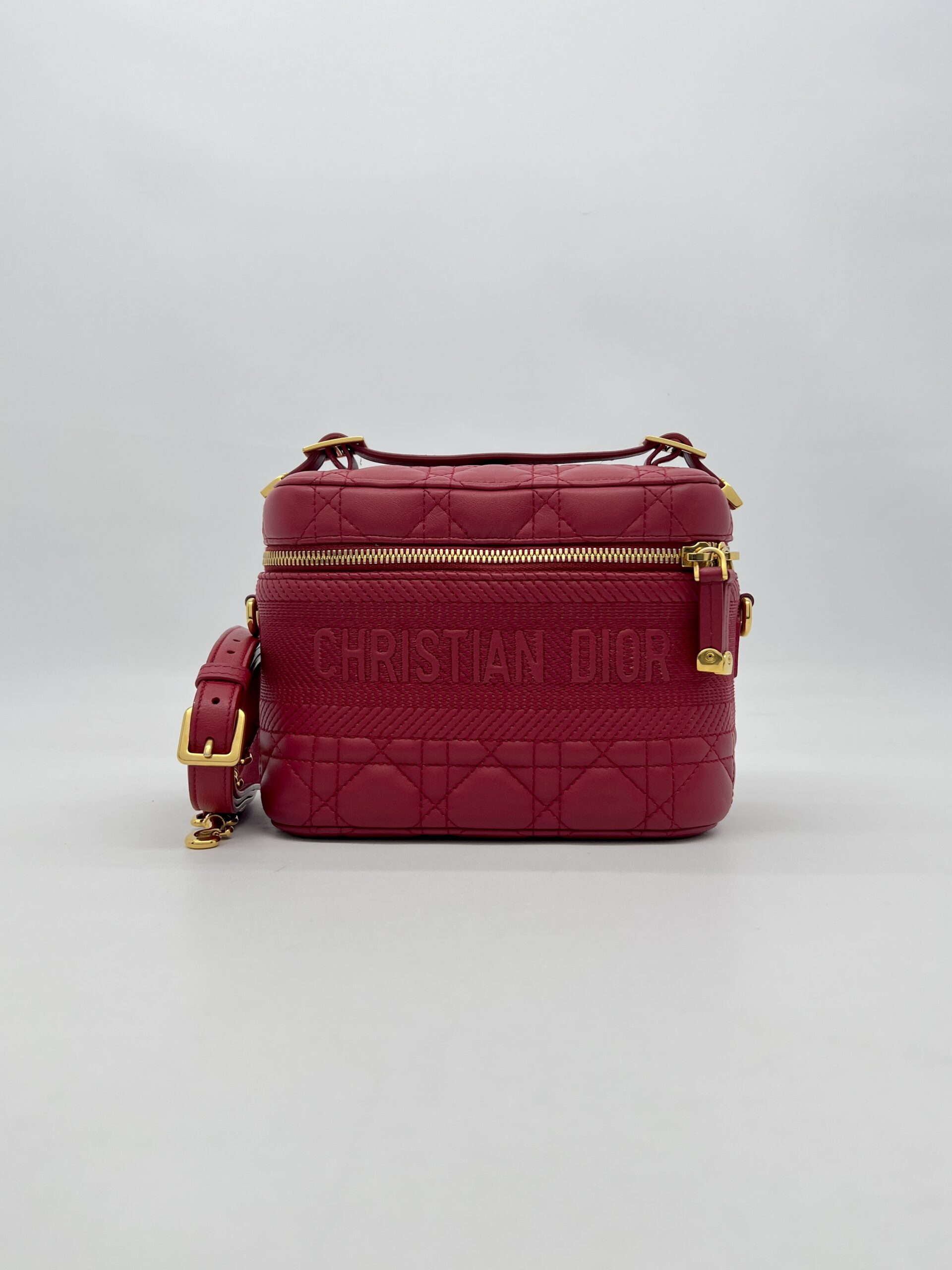 Dior Travel Vanity Case Red GHW