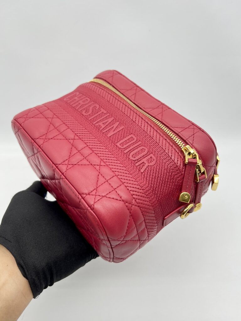 Dior Travel Vanity Case Red GHW
