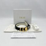 Dior Reversible Belt Black And White