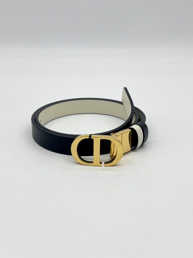 Dior Reversible Belt Black And White