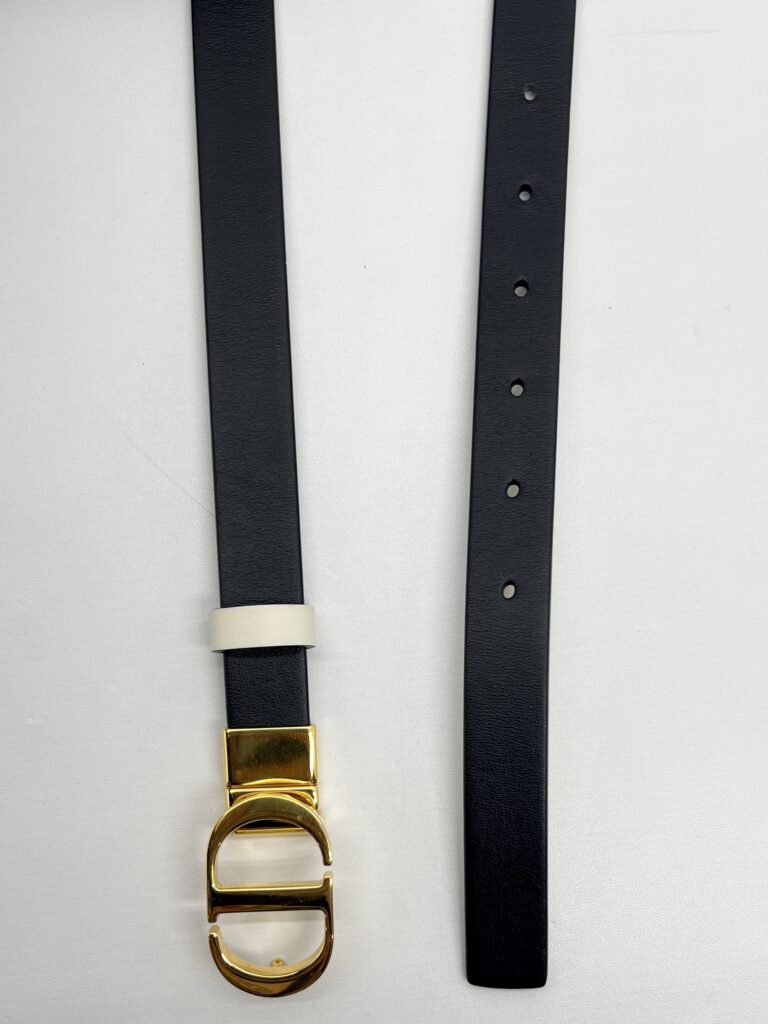 Dior Reversible Belt Black And White