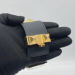 Hermes Collier De Chien Noir GHW