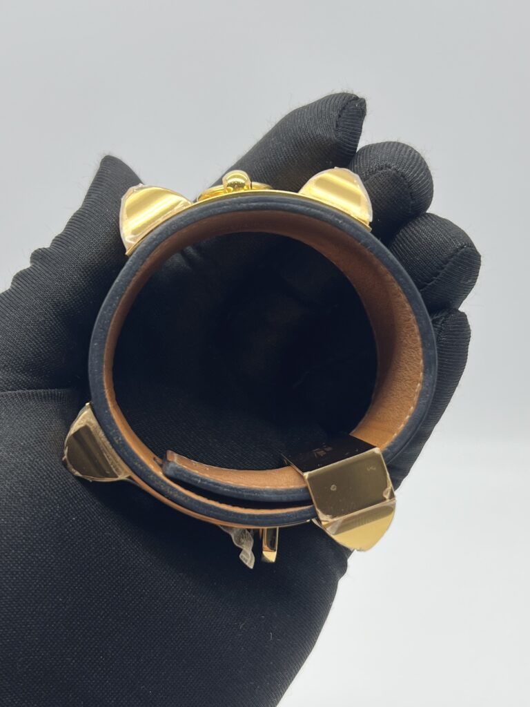 Hermes Collier De Chien Noir GHW