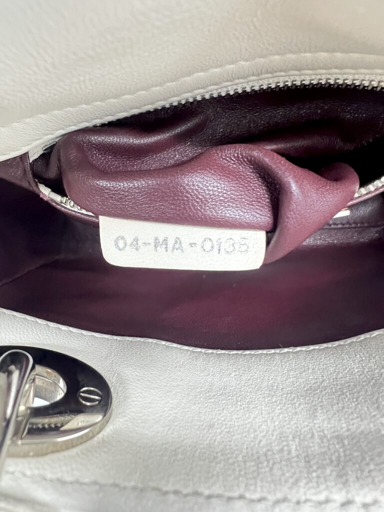 Dior Lady D Mini White Embroidered SHW