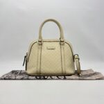 Gucci Alma Dome Microguccissima Ivory LGHW