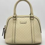 Gucci Alma Dome Microguccissima Ivory LGHW