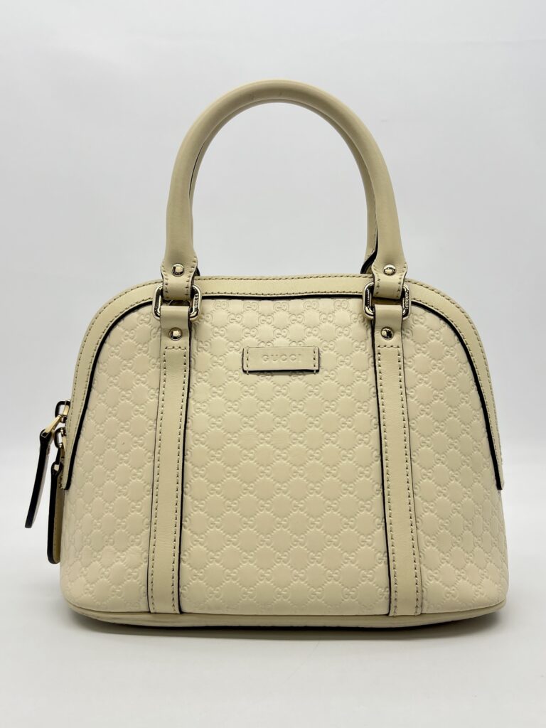Gucci Alma Dome Microguccissima Ivory LGHW