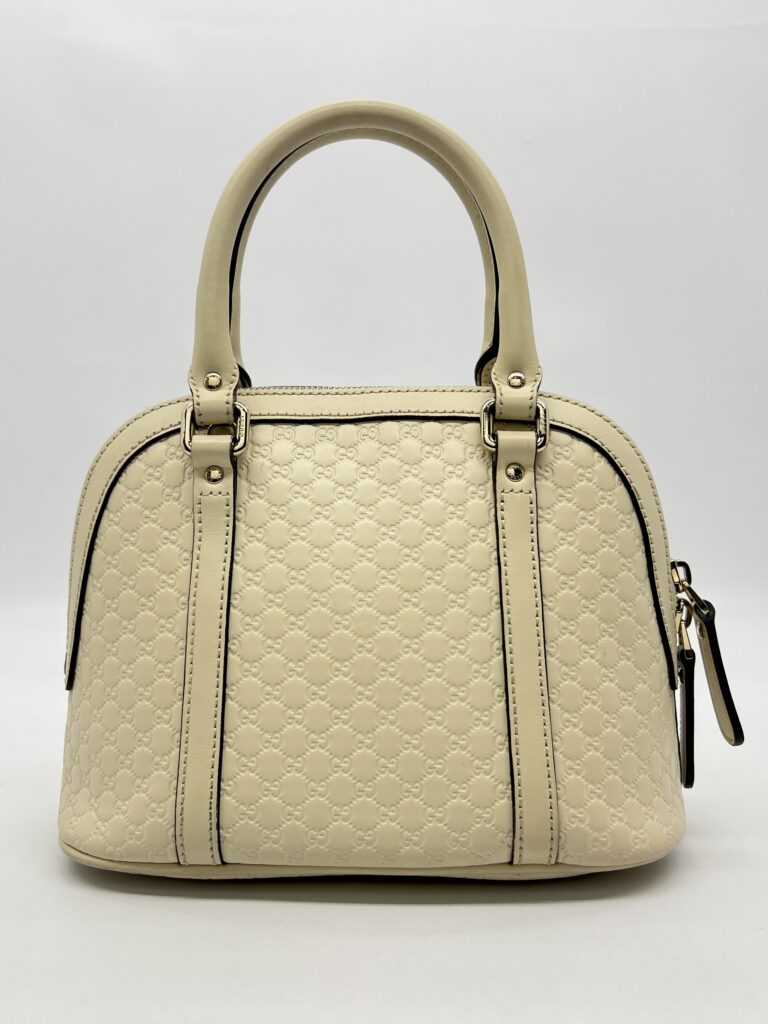 Gucci Alma Dome Microguccissima Ivory LGHW