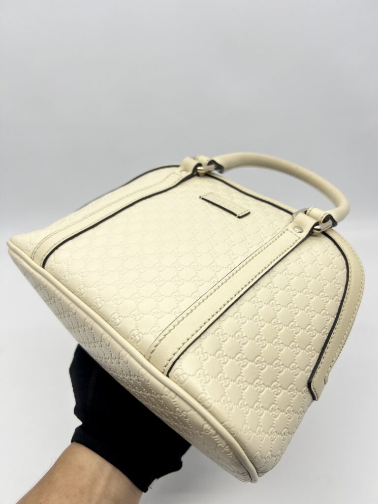 Gucci Alma Dome Microguccissima Ivory LGHW