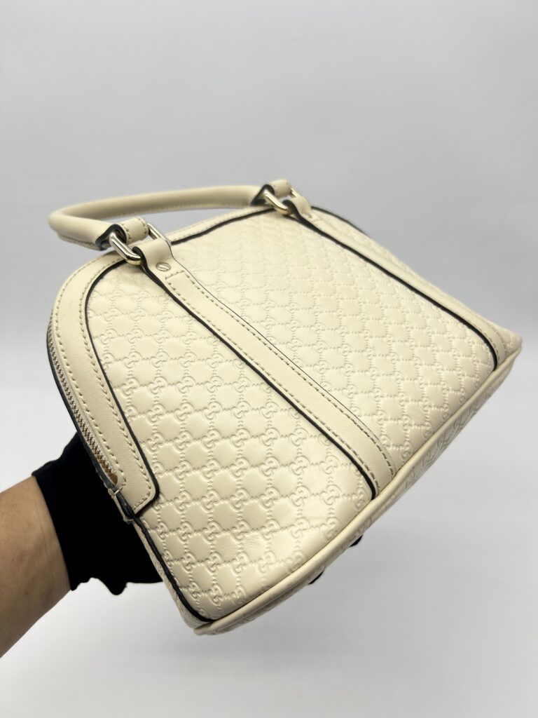 Gucci Alma Dome Microguccissima Ivory LGHW
