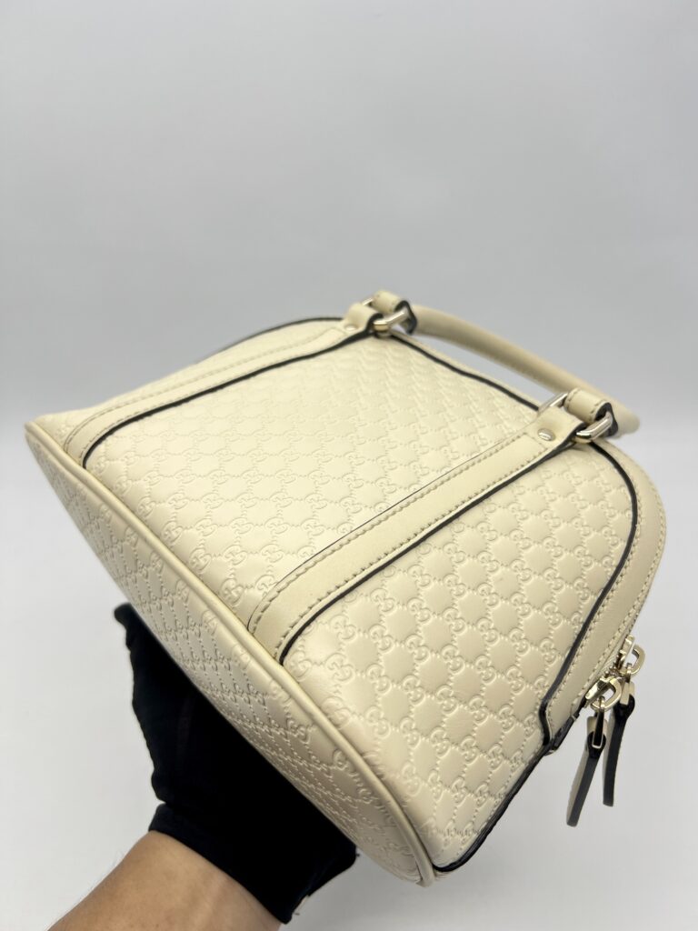 Gucci Alma Dome Microguccissima Ivory LGHW