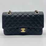 Chanel Medium Classic D Flap Caviar Black GHW