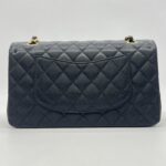 Chanel Medium Classic D Flap Caviar Black GHW