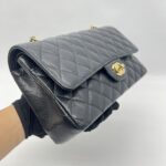 Chanel Medium Classic D Flap Caviar Black GHW