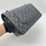 Chanel Medium Classic D Flap Caviar Black GHW