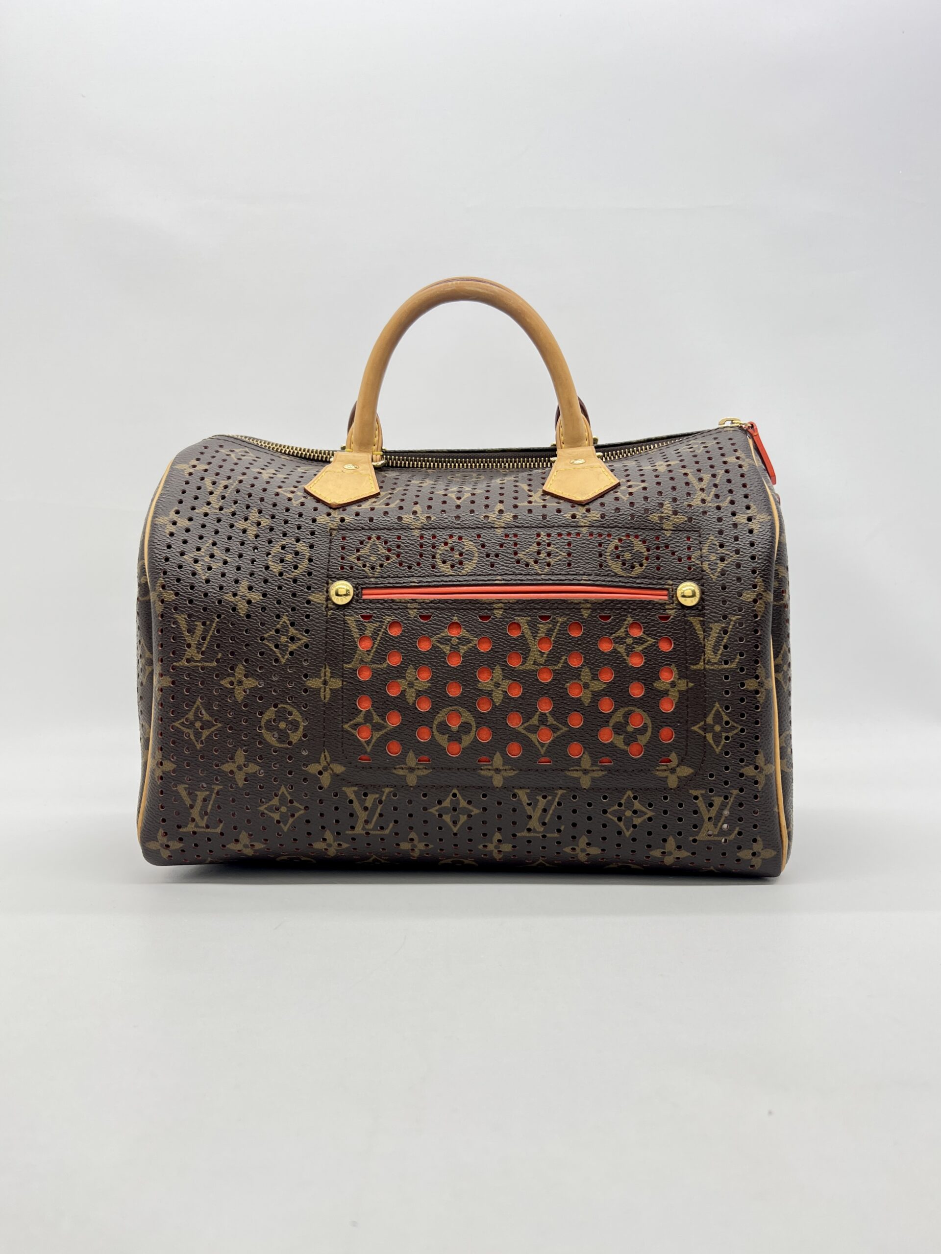 Louis Vuitton Speedy 30 Perforated Monogram Orange GHW