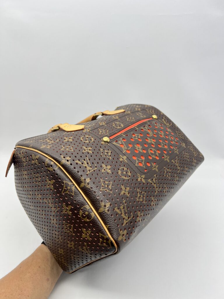 Louis Vuitton Speedy 30 Perforated Monogram Orange GHW
