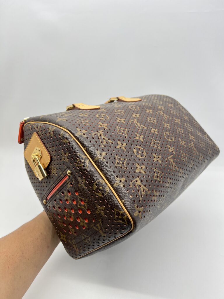 Louis Vuitton Speedy 30 Perforated Monogram Orange GHW