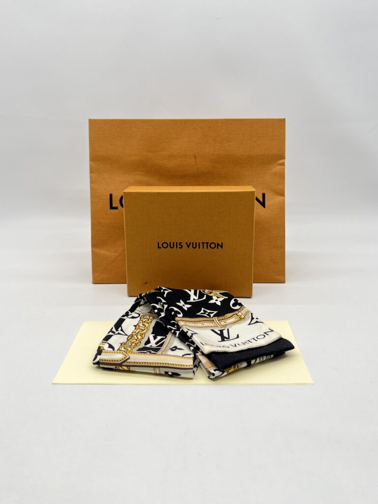 Louis Vuitton Bandeau Silk Monogram Confidential Black