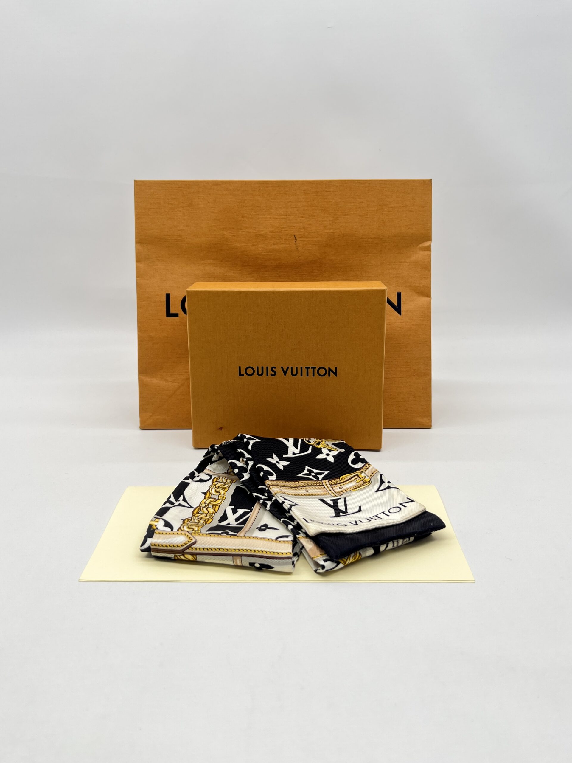 Louis Vuitton Bandeau Silk Monogram Confidential Black