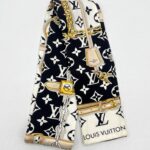 Louis Vuitton Bandeau Silk Monogram Confidential Black