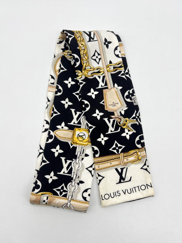 Louis Vuitton Bandeau Silk Monogram Confidential Black