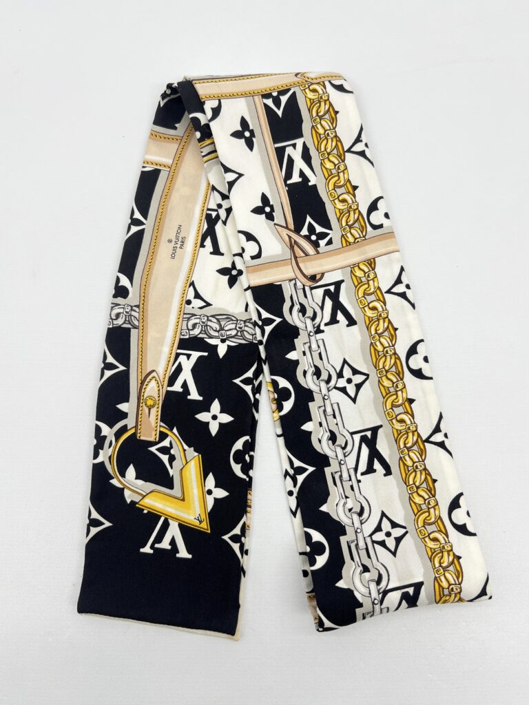 Louis Vuitton Bandeau Silk Monogram Confidential Black