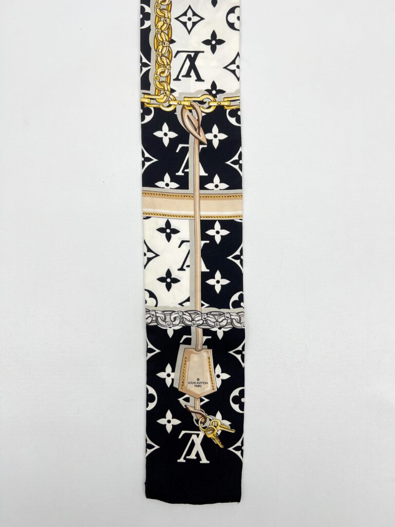 Louis Vuitton Bandeau Silk Monogram Confidential Black