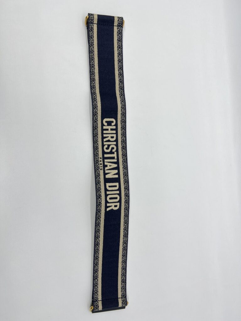 Dior Belt Embroidered Canvas Blue