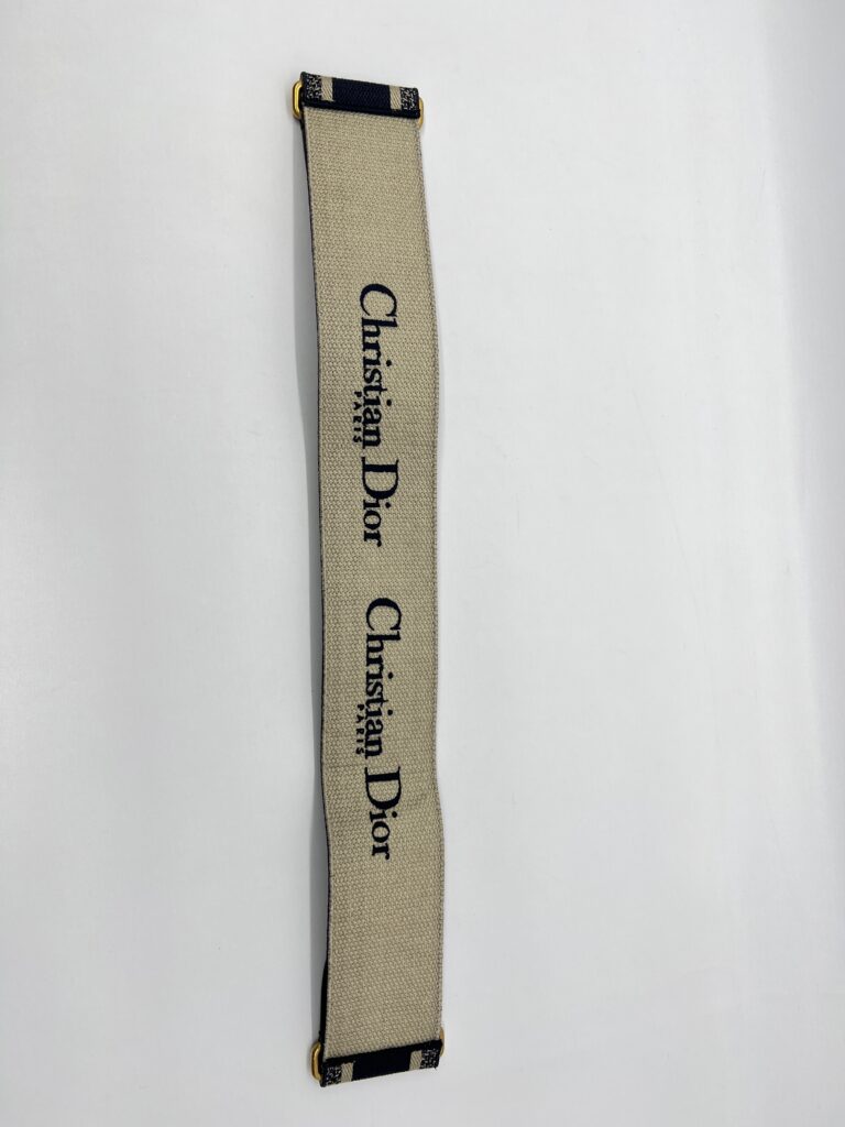 Dior Belt Embroidered Canvas Blue