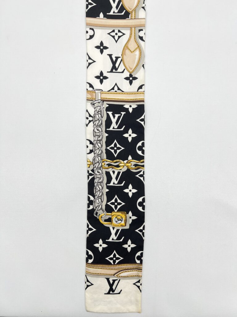 Louis Vuitton Bandeau Silk Monogram Confidential Black