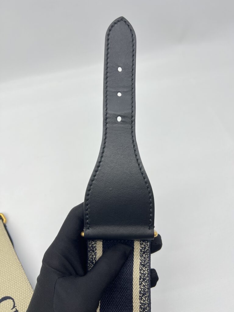 Dior Belt Embroidered Canvas Blue