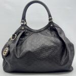 Gucci Sukey Tote Bag Guccissima Dark Brown LGHW