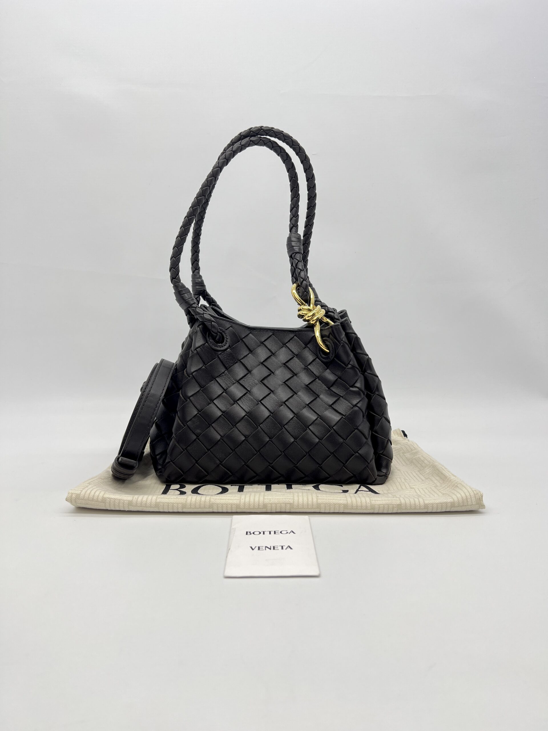 Bottega Veneta Small Parachute Intrecciato Fondant GHW