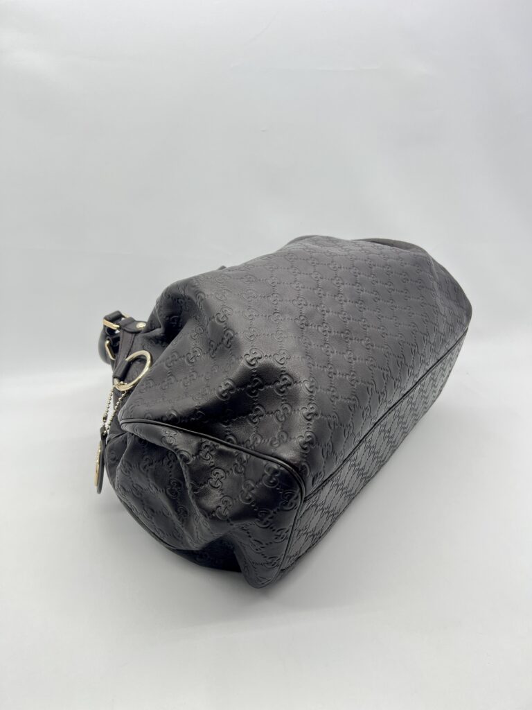 Gucci Sukey Tote Bag Guccissima Dark Brown LGHW