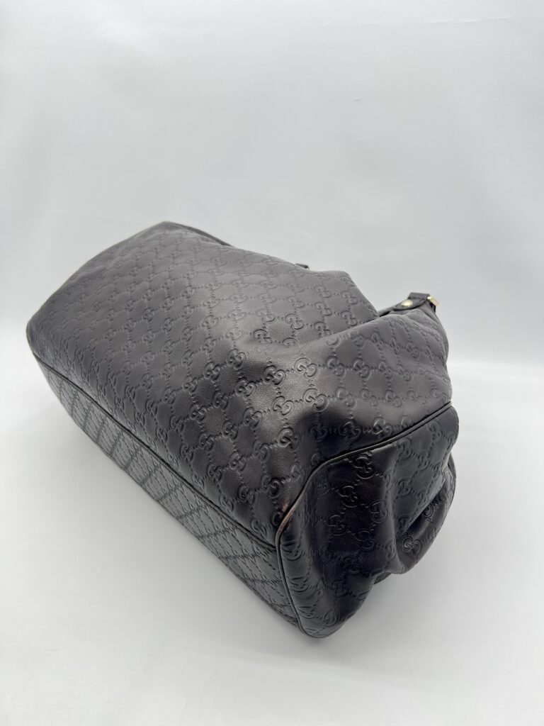 Gucci Sukey Tote Bag Guccissima Dark Brown LGHW